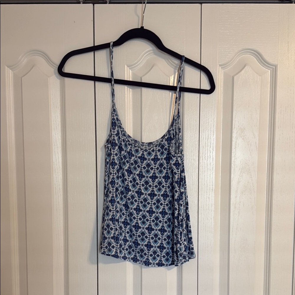 American Eagle Outfitters Blue Camisole with Spaghetti Straps